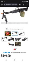 Rare Airsoft A&K M60 LMG Full Metal Vietnam AEG