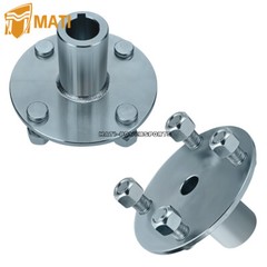 2*Go Kart Live Axle Hub 4″ x 4″ Wheel Hub For 1″ Shaft,with 1″ to 3/4″ Step Down
