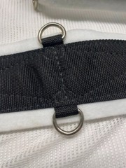 33″ Black Nylon Western Cinch, Felt Lined, – New