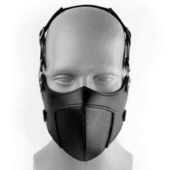Steampunk Gothic Leather Half Face Riding Mask Warm and Dust Reusable Party Mask