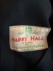 Vintage Harry Hall Black Riding Coat Lightweight Women’s size 8 R