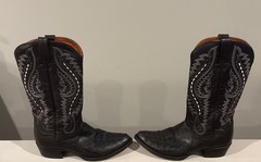 Dan Post Leather Alligator Print Western Boots 9D Men’s Black Leather DP2710H