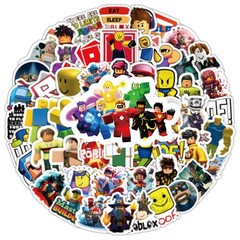 Mix 10/50 PCs Roblox Game Luggage Notebook Laptop Car Sticker – No Duplicate