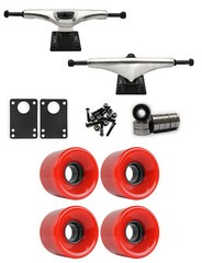 Core 7.0 Longboard Trucks Wheels Package 59mm x 43mm 83A 186C Red