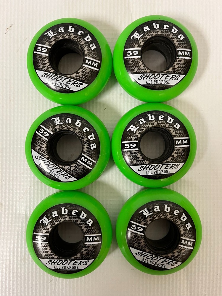 LABEDA SHOOTERS ALL PURPOSE HOCKEY WHEELS -GREEN 59MM NEW LAST ONE
