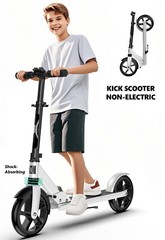 Adjustable Kick Scooter for Adults Teens Kid Foldable Scooter 7.9IN Big Wheels