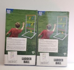 Set of Two Ladder Ball Game Sets High Five Game Yard Party Fun 34x18x23