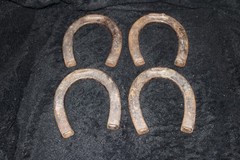Rare Set Vintage Official Standard Forged Steel Pitching Horseshoes 2.5# Each