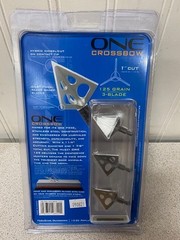 MUZZY 3PK 288 ONE CROSSBOW 125G BROADHEADS
