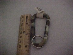 Qty of 5 Brand new Light green camo 3″ CARABINER Ships free