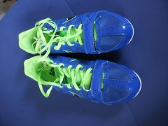 NIKE Track & Field~ZOOM RIVAL S~Blue & Lime Green Running Shoes~Men’s 12~NEW