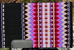 NEW ZEALAND WOOL WESTERN SHOW SADDLE BLANKET PAD NEW 42×34