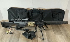 SR25-MK110 Airsoft AEG DMR, Several Accessories, Case Included
