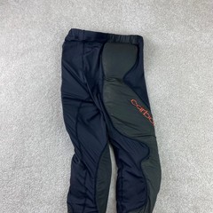 Carbon SC Paintball Padded Compression Pants Men Small Black Orange Protective