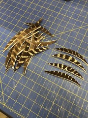 5″ Right Wing Banana Natural Barred Feather Fletching, 25Pk Archery 🇺🇸