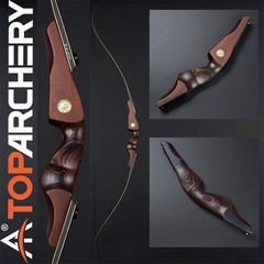 30-60LBS Archery 60″ Takedown Recurve Bow Wooden Riser RH for Hunting Target