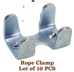 Hardware Lot of (10) LEAD ROPE ZINC PLATED LIGHT DUTY ROPE CLAMPS 40378
