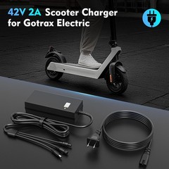 Fast Charging 42V 2A Charger | 3 Connectors | SGS Certified