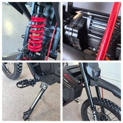 X-PRO DRAX X PRO Electric Dirt Pit Bike 72V/30AH 19″/17″ Wheels for Teens Adults