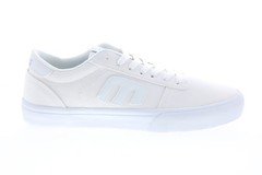 Etnies Calli Vulc 4101000544105 Mens White Canvas Skate Sneakers Shoes 9