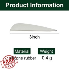KURUGEILI Fletchings 3 Inch White
