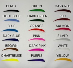 Archery Past 5″ Parabolic Feathers – 12 Pack, RW or LW