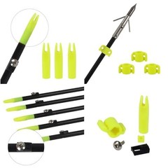 Archery 5/16″ Bowfishing Arrows Safety Slides Kits ID 0.315″/8mm Fishing Arr…