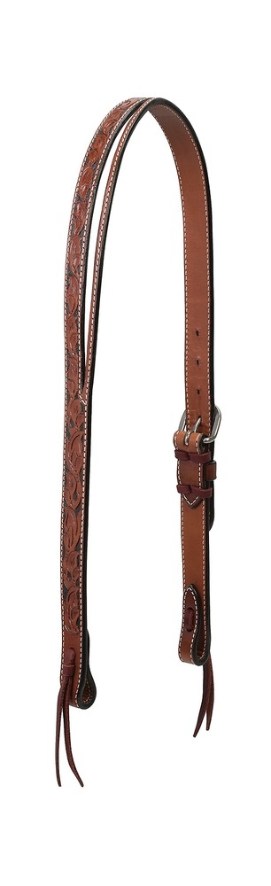 Turquoise Cross Floral Carved Collection Belt Headstall