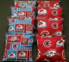 COLORADO AVALANCHE NHL Cornhole Bean Bags 8 ACA Regulation Toss Bags Fan Gift