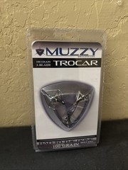Muzzy Trocar 100gr 3-Blade Fixed Broadheads Archery Hunting – NEW