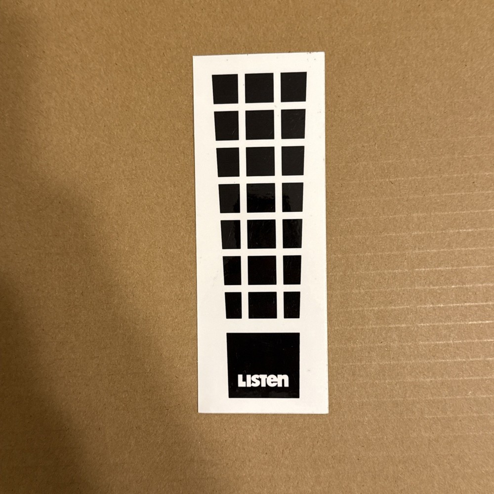 LISTEN 411 Skateboard Video Exclamation Point Vintage Skateboarding STICKER