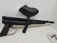 Tippmann Model 98 Custom Paintball Gun Marker Bundle. Flatline Barrel Mask Vest
