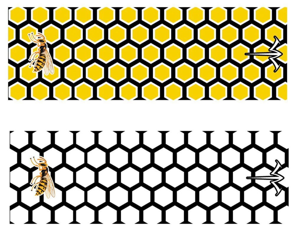 White Water Archery Honeycomb Yellow Jacket Reflective Arrow Wraps 15 Pc