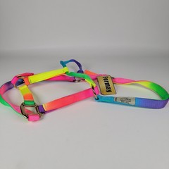Formay brand rainbow-colored nylon horse halter designed 1200-1500 Lbs
