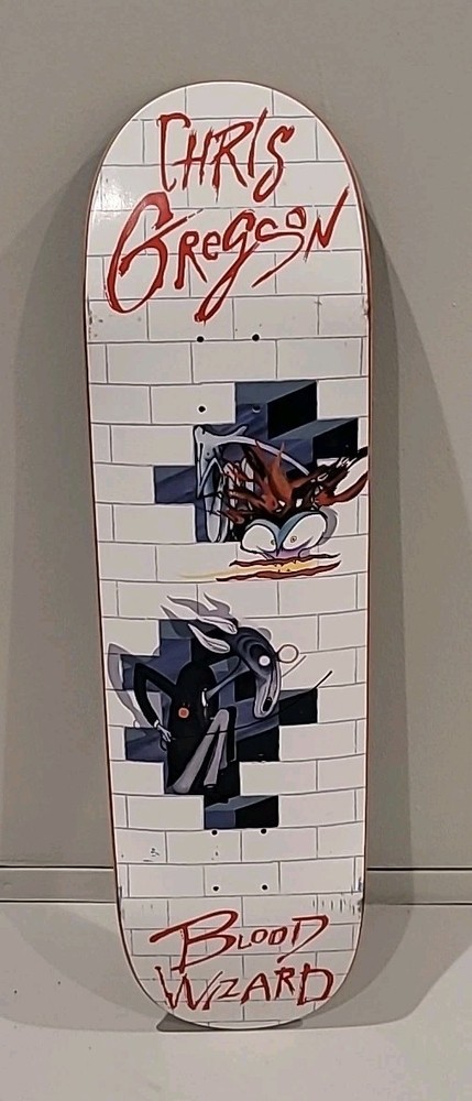 Rare 2016 Blood Wizard Chris Gregson Pink Floyd The Wall Skateboard Deck