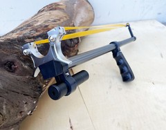 Precision Telescopic Slingshot Set with Red Laser Aim For Hunting Outdoor Sports