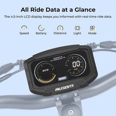 Ausom F1 Max Foldable Electric Scooter,2*1400W Motor,62 Mile Range,45 mph Speed