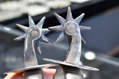 Vintage Genuine Industria Argentina Riding Spurs Cowboy 6″ L x 3 1/2″ W Gaucho