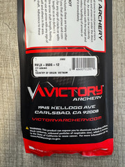 Victory Archery Rival X 350 12 Pack Arrow Shafts .002 RVLX-350S-12 New