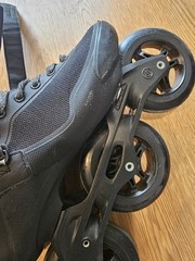 Powerslide Swell PS Triple Black 110 Inline Skates Trinity Sizes M9, W10 Used