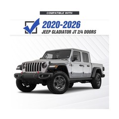for JT Pickup Truck Front and Rear Bumpers Compatible with 2020 2021 2022 202…