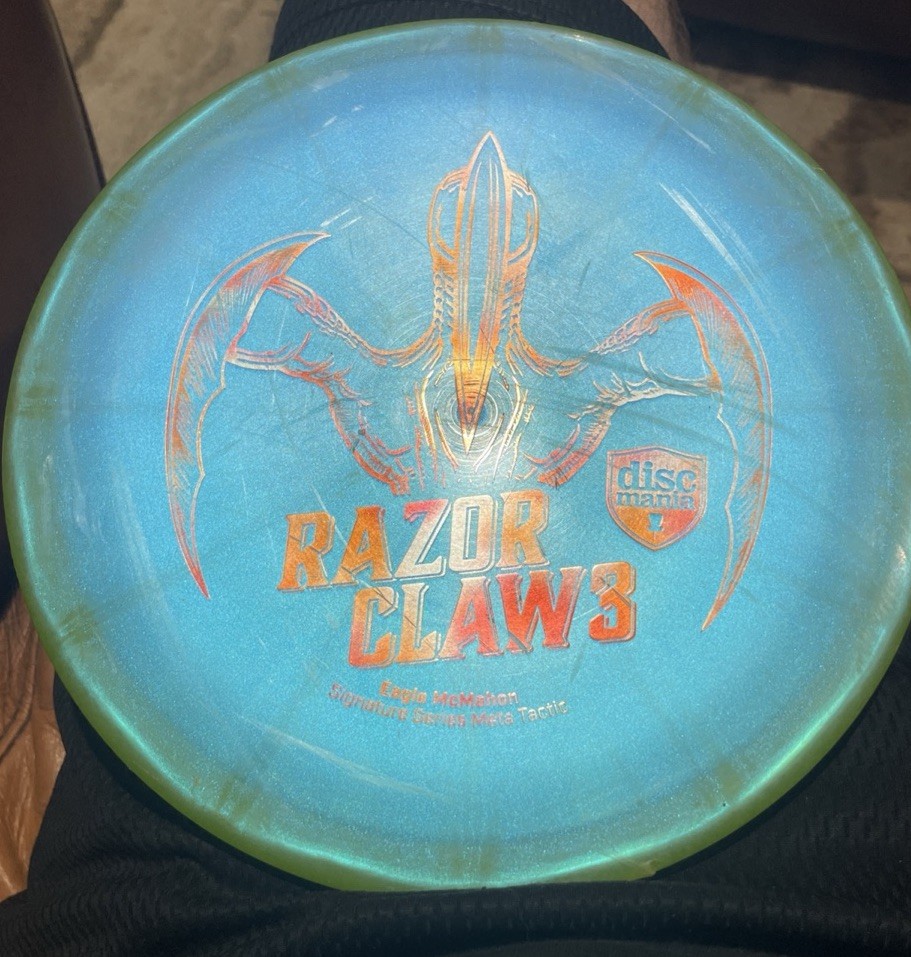 Discmania Meta Tactic Razor Claw 3 Eagle McMahon Stamped Green Chroma 175g