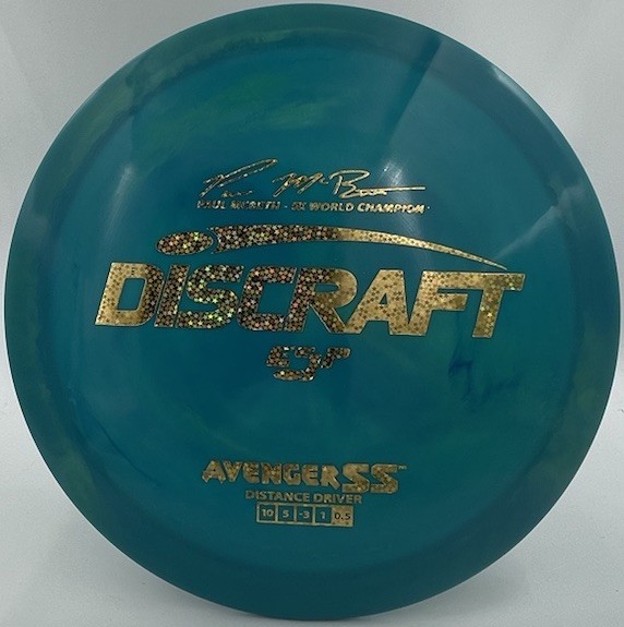 Discraft Avenger SS Paul McBeth 5x ESP STUNNING TEAL SWIRL 167-169g SWIRLY