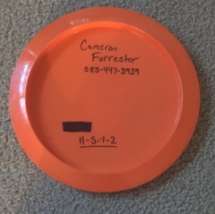 Streamline Neutron Trace Orange Distance Driver Disc Golf Disc 11/5/-1/2