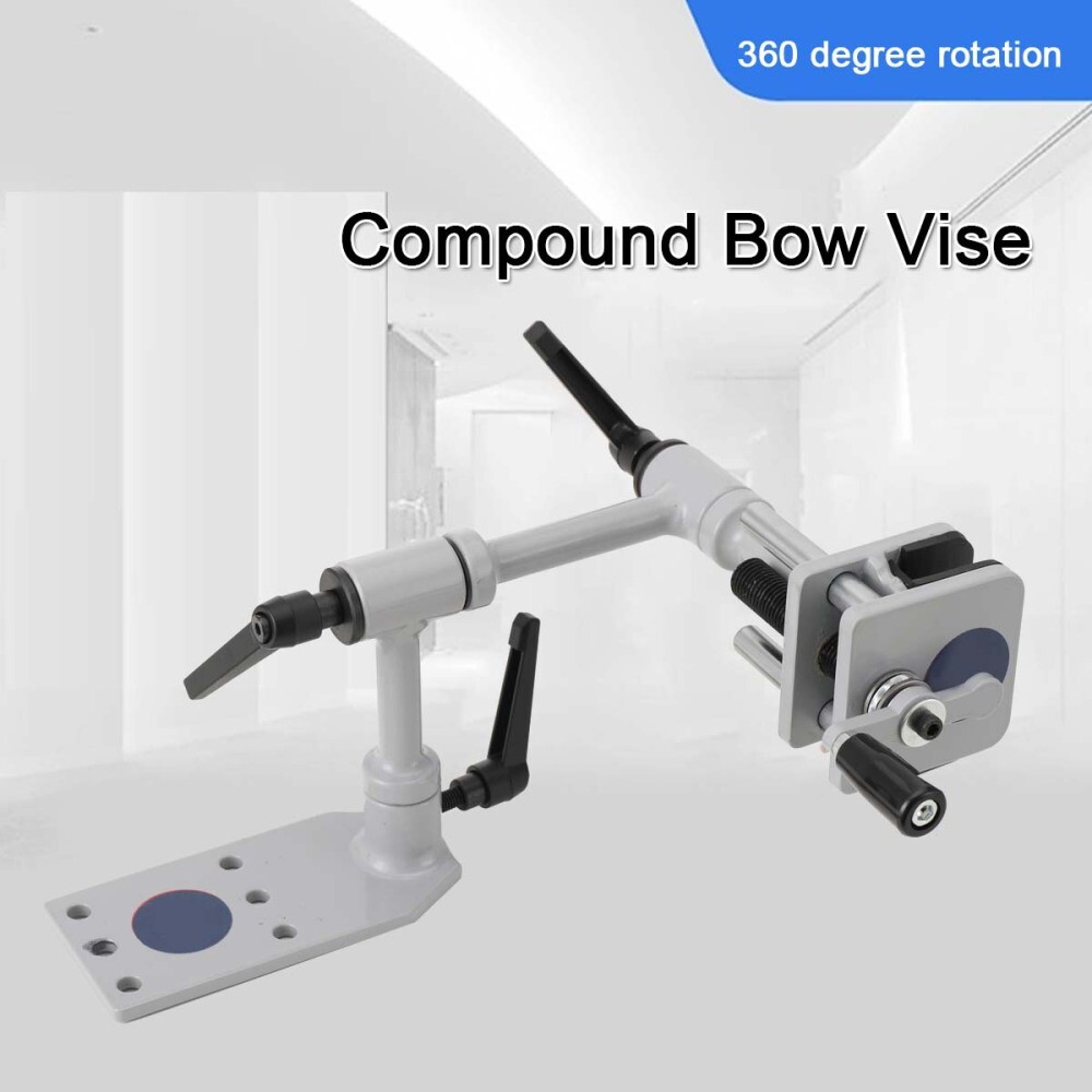 Universal Compound Bow Vise 360° Adjustable Heavy Duty Professional Archery Tool
