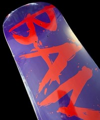 RARE ZERO x BAM III Purple Red Blood Font 8.25 Skateboard Deck Margera CKY NEW