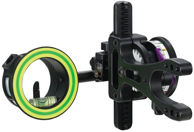Spot Hogg Fast Eddie Archery Bow Sight Black RH Wrapped 2 Pins G/Y (.010)
