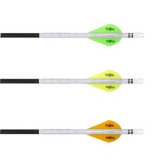 NAP New Archery Prod QuikSpin QuikFletch Blazer Vanes 2″ Green Yellow Orange 6pk