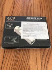 Airsoft Gun Pistol Zinc Alloy Shell G.9 No.6233 G9- Metal Pistol Ships N 24h