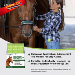 Nutramount Horse Weight Gain Supplement – Omega-3 Flaxseed Formula, Box